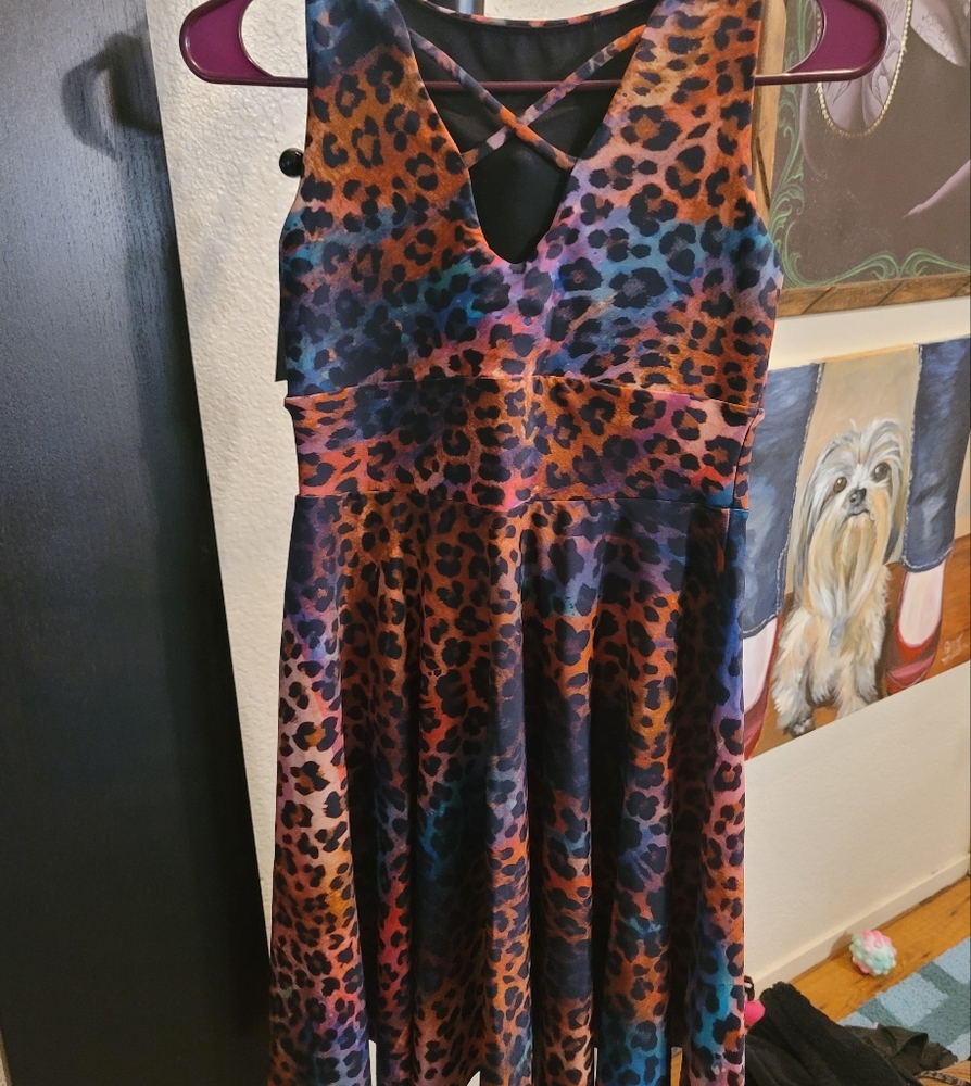 Reversible super cute dress with amazing material and supee cute print